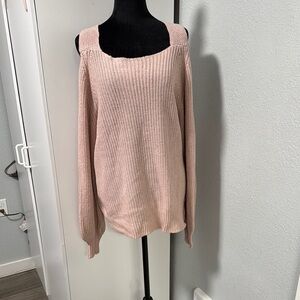 Chic Women's Pink Reversible Sweater